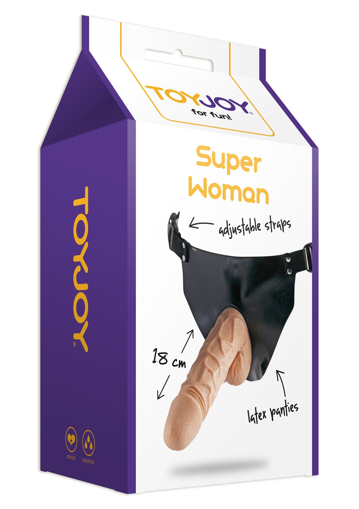 Fallo realistico indossabile Superwoman Strap On