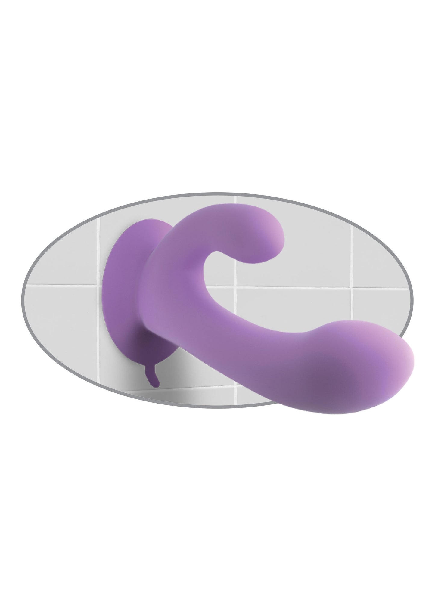 Duo Pleasure Wallbang-Her vibratore doppio con ventosa