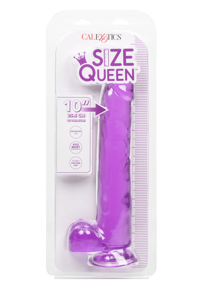 Fallo maxi con ventosa e testicoli Queen Size Dong 10 Inch