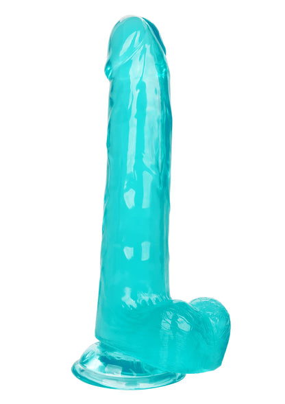 Fallo con ventosa e testicoli vaginale anale Queen Size Dong 8 Inch