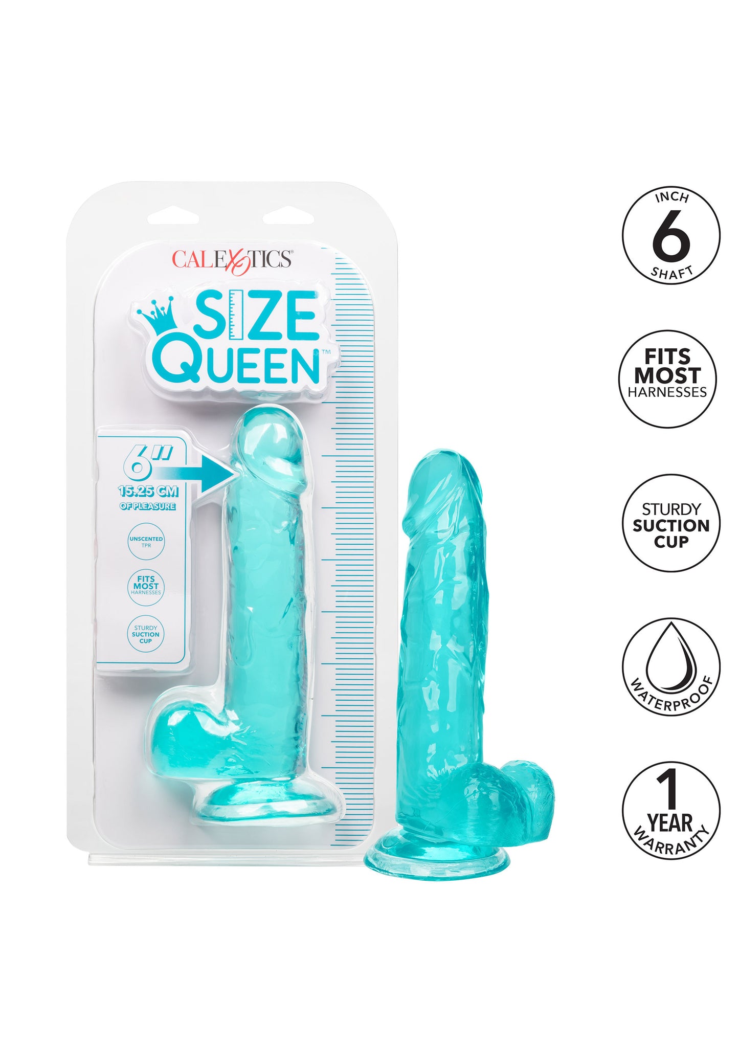 Fallo realistico vaginale anale con ventosa Queen Size Dong 6 Inch