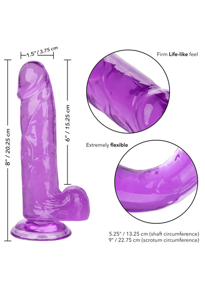 Fallo vaginale anale realistico con ventosa Queen Size Dong 6 Inch