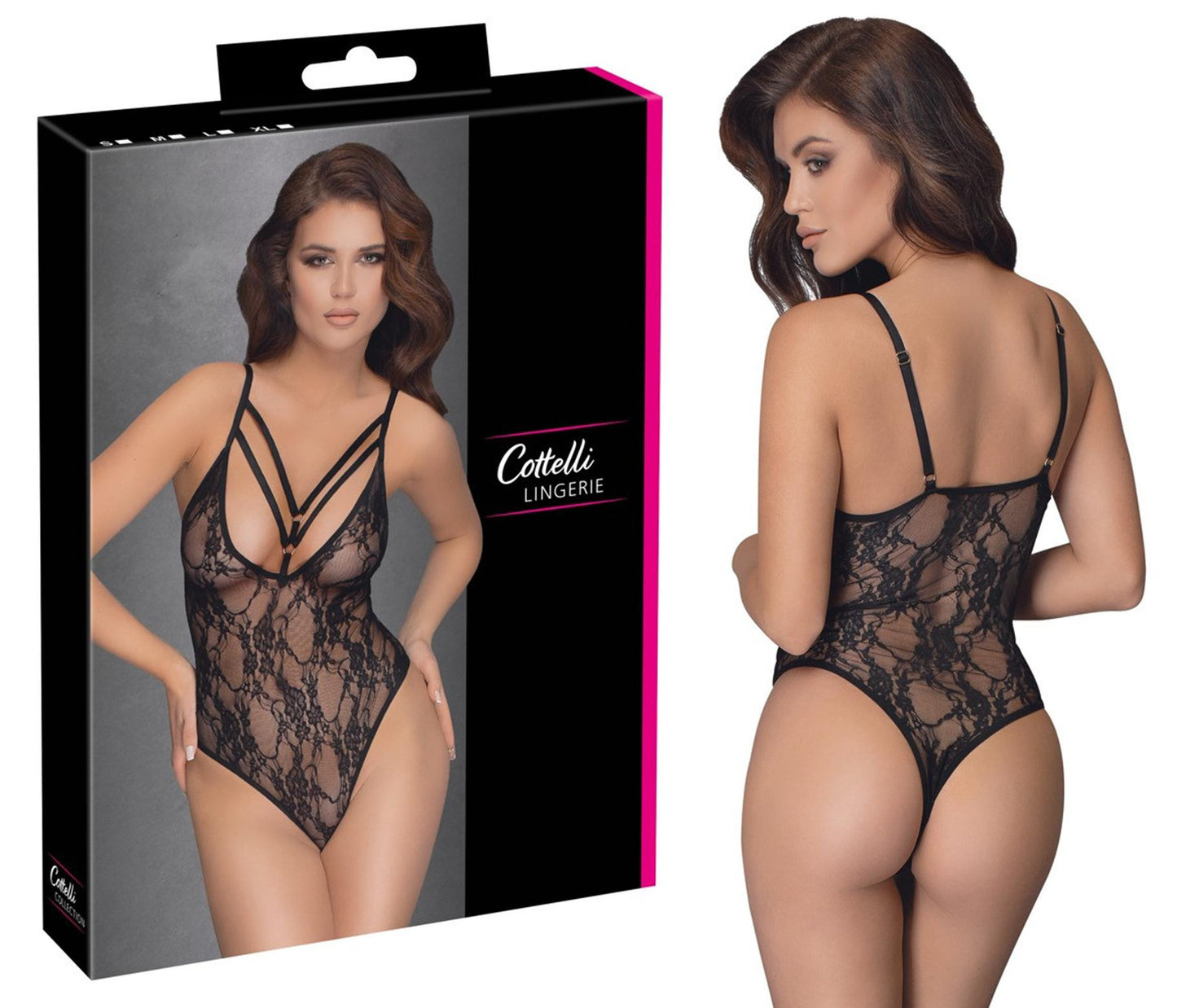 Body sexy in pizzo nero