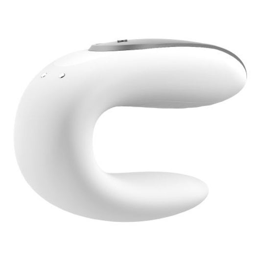 Vibratore per coppia Double Fun White con APP