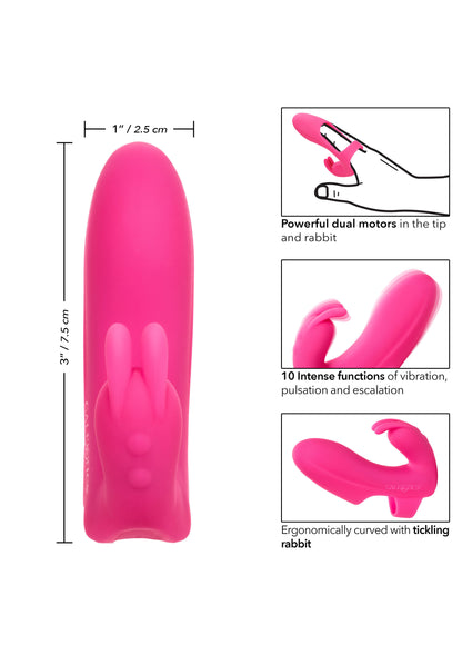 Vibratore rabbit da dito Silicone Marvelous Pleaser