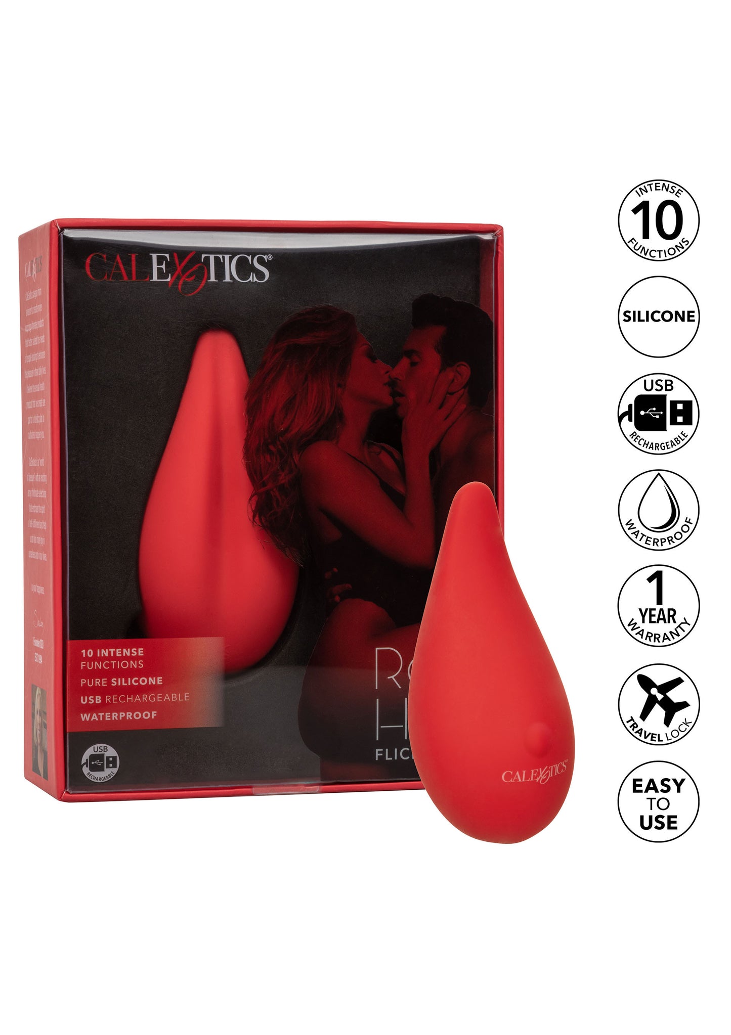 Stimolatore vaginale Red Hot Flicker