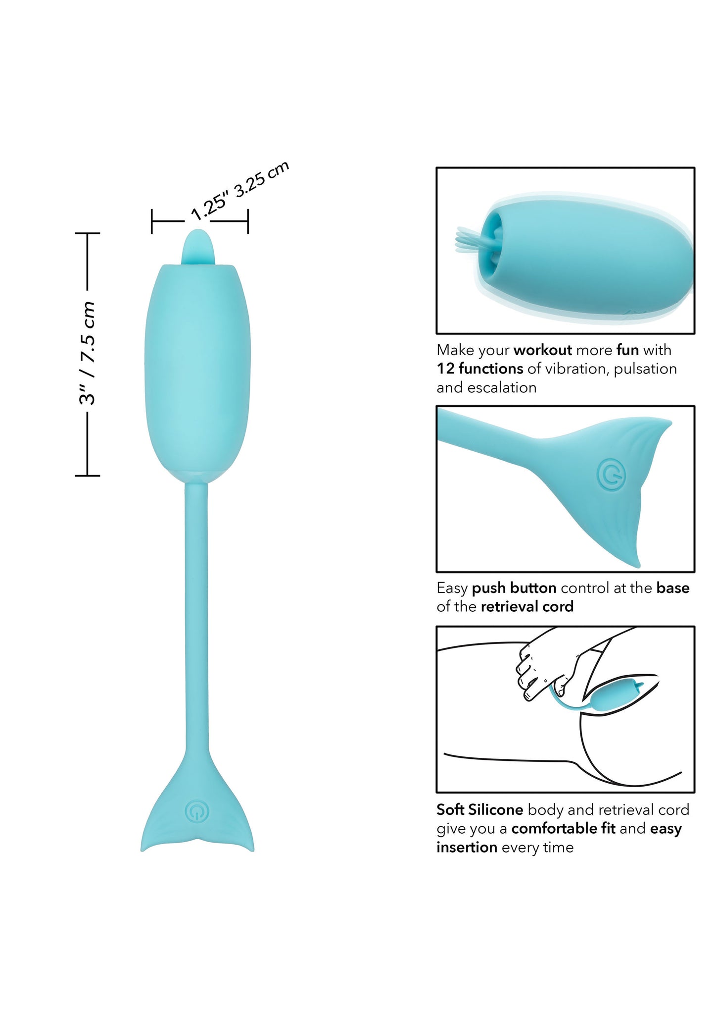 Ovulo vibrante Rechargeable Kegel Teaser