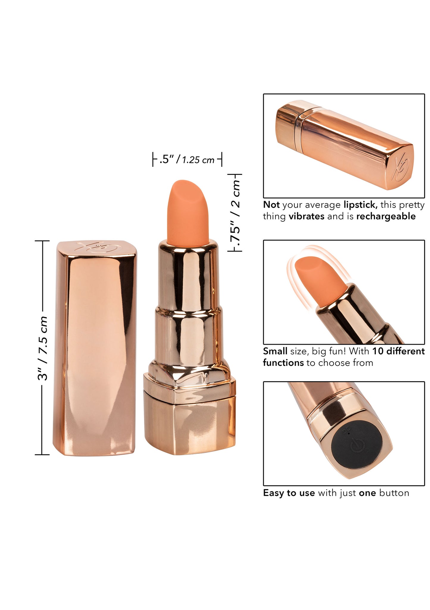 Vibratore rossetto Hide & Play Lipstick Recharge