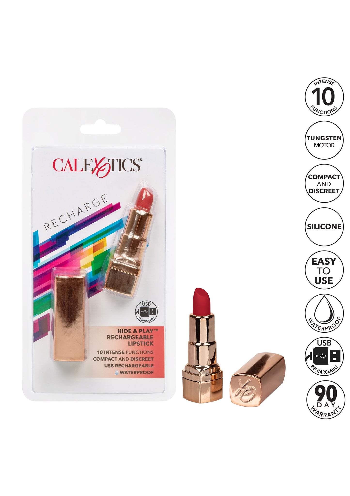 Vibratore rossetto Hide & Play Lipstick Recharge