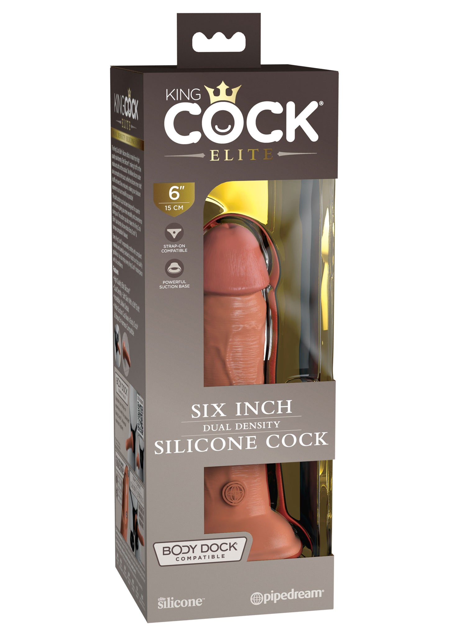 Fallo realistico 6 Inch 2Density Silicone Cock