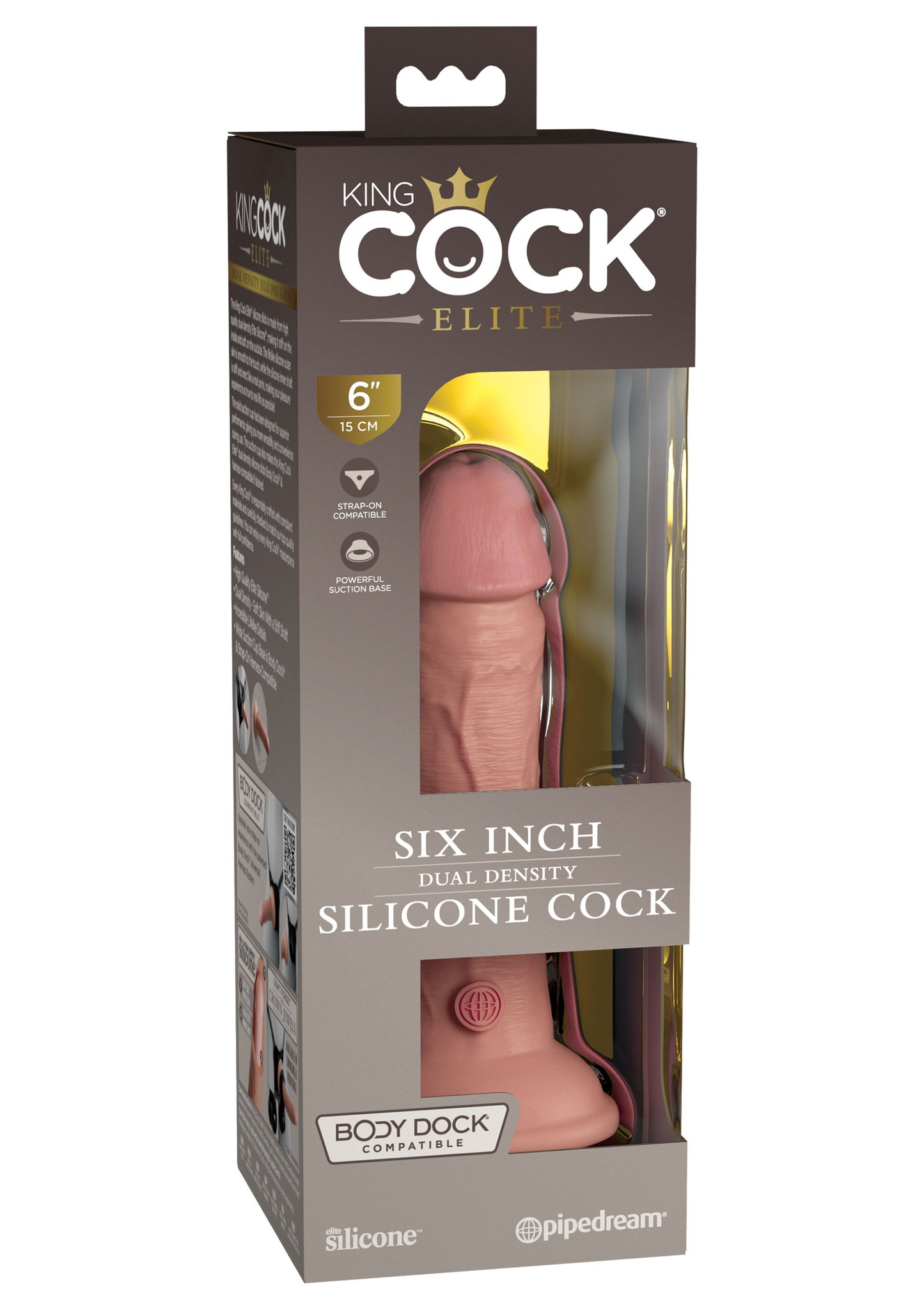 Fallo realistico 6 Inch 2Density Silicone Cock