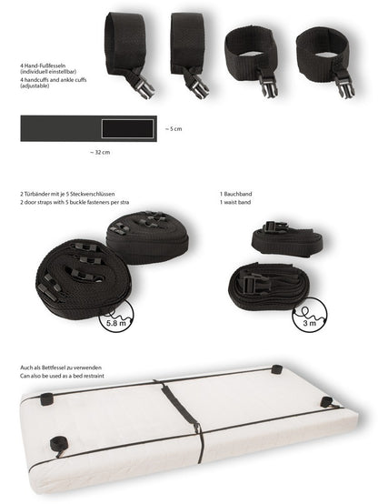 Set Cinghie bondage Door/bed restraints