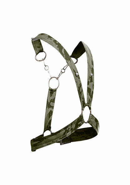 Pettorina verde militare DNGEON Cross Chain Harness