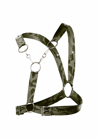 Pettorina verde militare DNGEON Cross Chain Harness