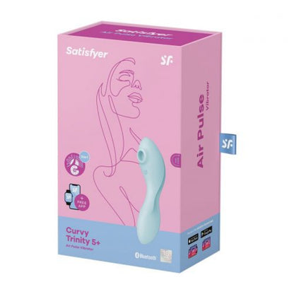 Vibratore Curvy Trinity 5+ azzurro