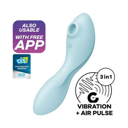 Vibratore Curvy Trinity 5+ azzurro