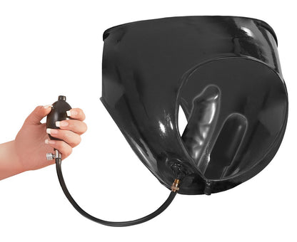 Fallo dildo doppio Latex Slip Pumpdildo