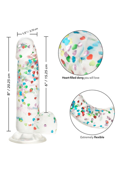 Fallo realistico con ventosa I Love Dick Heart Filled Dong