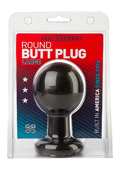 FALLO ANALE ROUND BUTT PLUGS LARGE BLACK