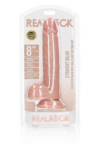 Fallo realistico Dildo with Balls and Suction Cup - 8''/ 20,5 cm