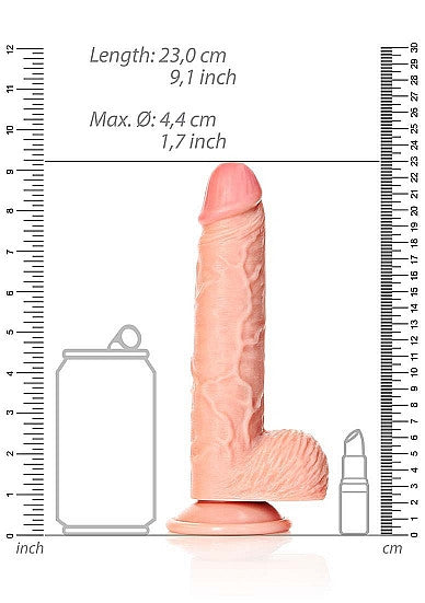 Fallo realistico Dildo with Balls and Suction Cup - 8''/ 20,5 cm