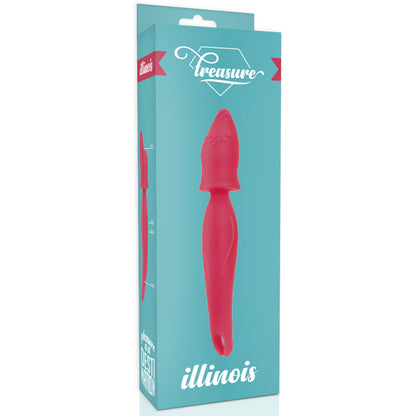 Vibratore wand TREASURE ILLINOISS WAND DUO SILICONE ROSA