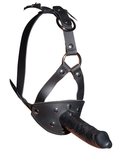 maschera con dildo in ecopelle zado