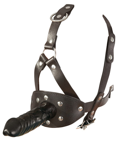 maschera con dildo in ecopelle zado