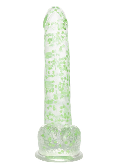 fallo con ventosa I Leaf Dick Glow Dildo