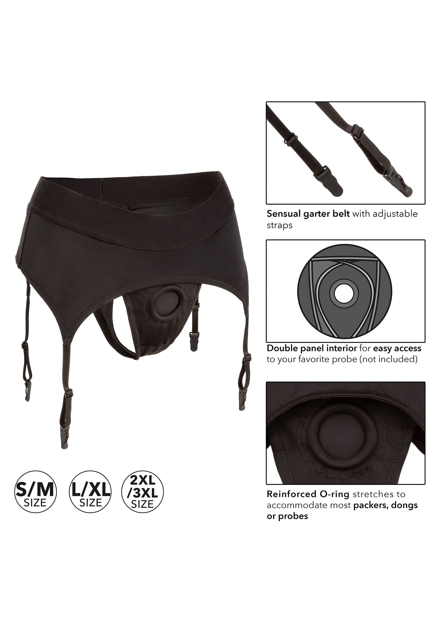 Slip per dildo con giarrettiera belt Boundless Thong with Garter