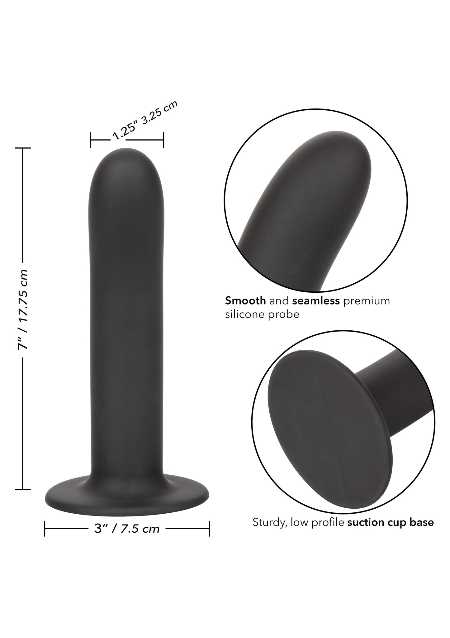 Dildo con ventosa Boundless 7/17.75cm Smooth