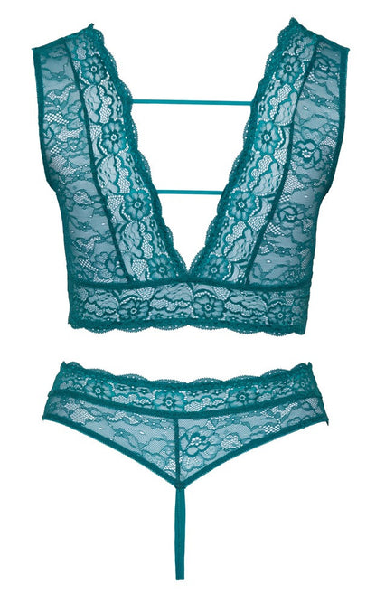 Completo intimo reggiseno mutande in pizzo Set
