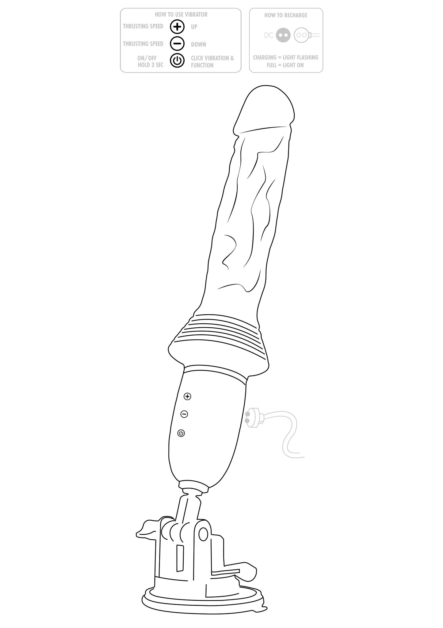Vibratore macchina del sesso Magnum Opus Thruster Pro