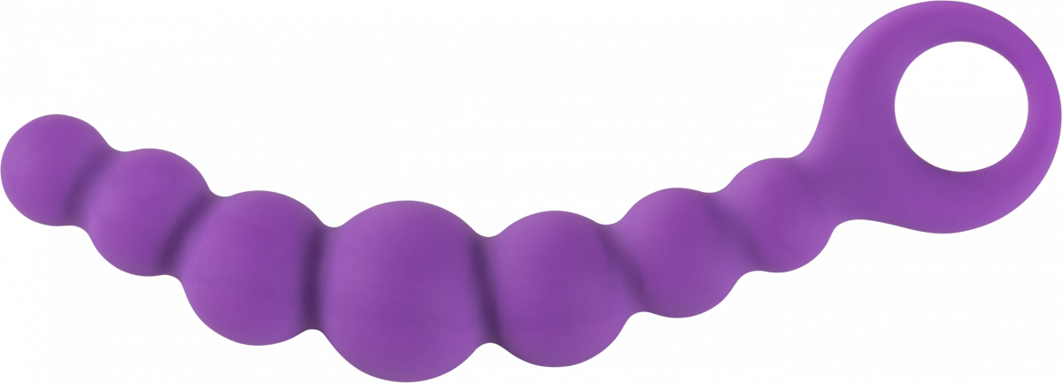 Fallo anale in silicone plug butt Bubble chain Lilla