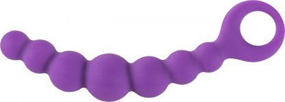 Fallo anale in silicone plug butt Bubble chain Lilla