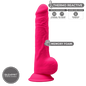 Dildo silexd pink 9,5 silicone memory