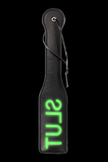 Sculacciatore 'Slut'' Paddle Glow in the Dark