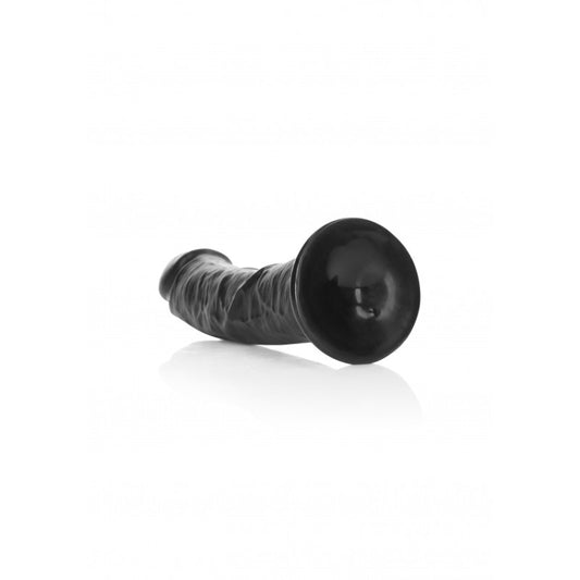 Fallo nero grande CURVED REALISTIC DILDO WITH SUCTION CUP - 8''/ 20,5 CM