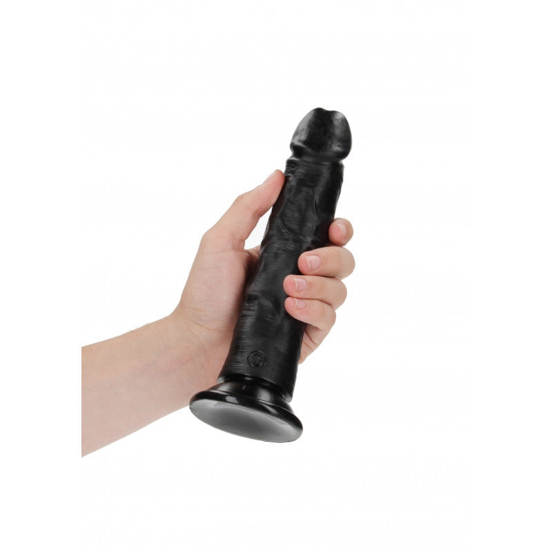 Fallo nero grande CURVED REALISTIC DILDO WITH SUCTION CUP - 8''/ 20,5 CM
