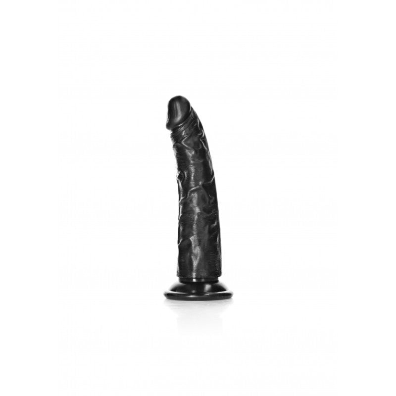 Fallo piccolo nero Dildo without Balls with Suction Cup - 6''/ 15,5 cm