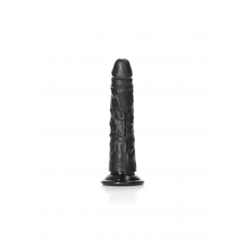 Fallo piccolo nero Dildo without Balls with Suction Cup - 6''/ 15,5 cm