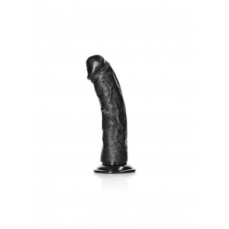 Fallo grosso nero Dildo without Balls with Suction Cup - 6''/ 15,5 cm