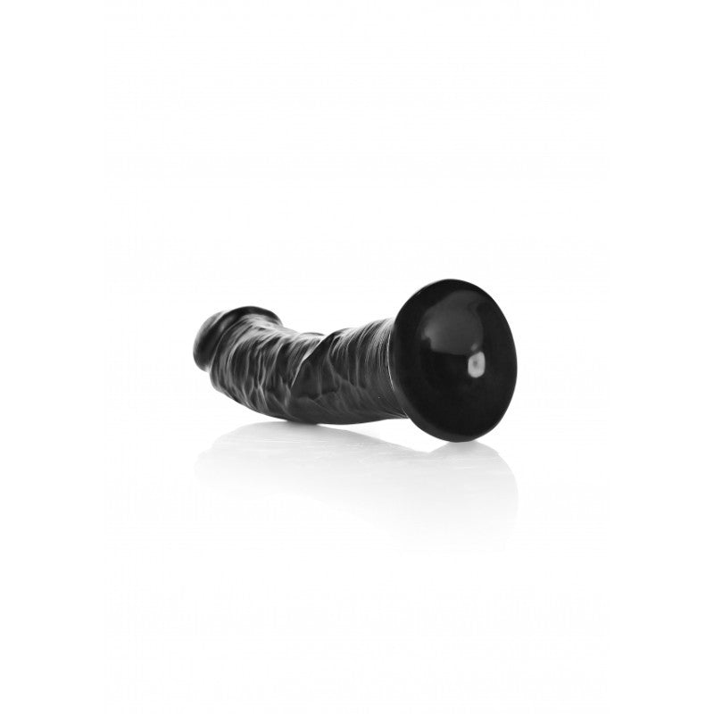 Fallo grosso nero Dildo without Balls with Suction Cup - 6''/ 15,5 cm