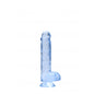 Pene finto blu con ventosa Realistic Dildo with Balls 15 cm