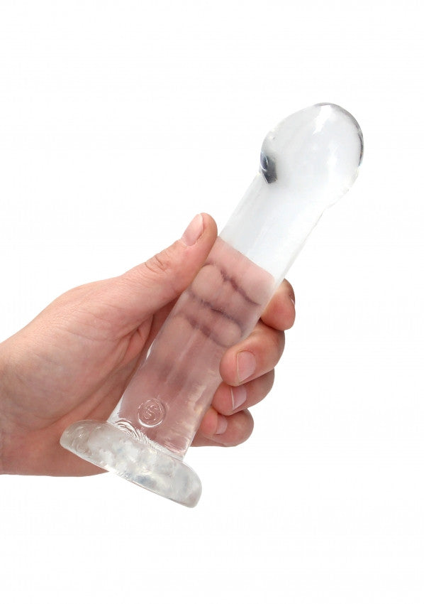 Dildo con ventosa Non Realistic Dildo Suction Cup - Transparent 17 cm