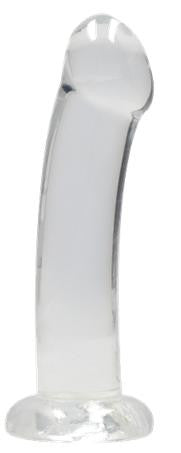 Dildo con ventosa Non Realistic Dildo Suction Cup - Transparent 17 cm