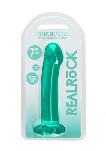 Dildo con ventosa turchese Non Realistic Dildo Suction Cup - Turquise17 cm