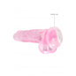Pene finto rosa con ventosa Realistic Dildo with Balls 19 cm