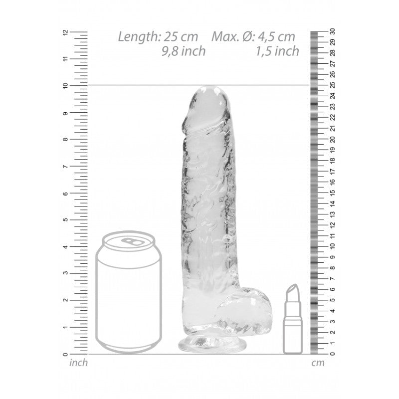 Pene finto con ventosa Realistic Dildo with Balls 22 cm