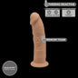Fallo realistico con ventosa Model 2 15 cm caramel